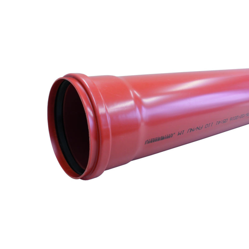TUYAU ROUGE EGOUT 200 x 4,9 mm -3 M