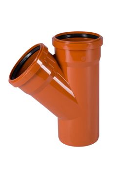 Y ROUGE EGOUT diam. 110 mm - 45°, Debrico, magasin de matériaux de construction sur Bruxelles,