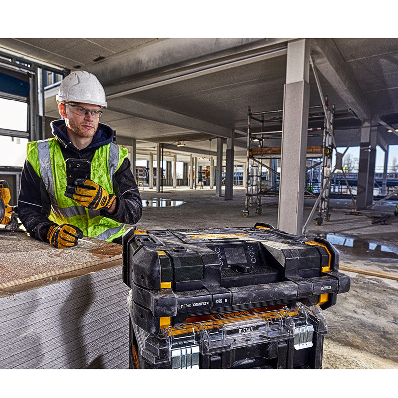DEWALT TSTAK RADIO + XR CHARGER