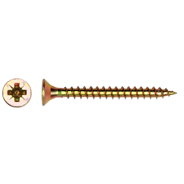 Vis à panneaux TF-Z Ø6,00x45 ZnJaune, Debrico, magasin de matériaux de construction sur Bruxelles