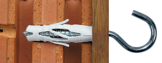 CHEV. SMART NYLON GRIS +CROCHET 4X35 NZN, Debrico, magasin de matériaux de construction sur Bruxelles