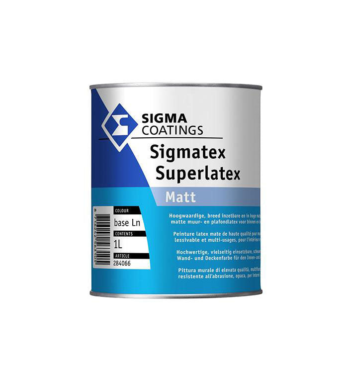 SIGMATEX SUPERLATEX MATT BASE LN 1L, Debrico, magasin de matériaux de construction sur Bruxelles