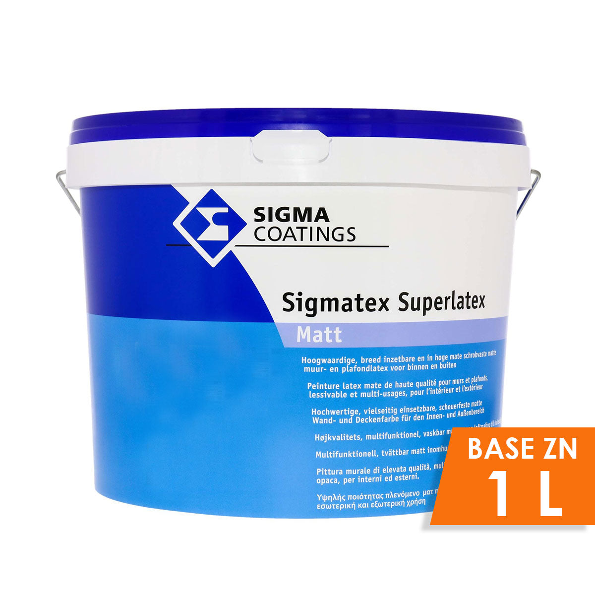 SIGMATEX SUPERLATEX MATT BASE ZN 1L, Debrico, magasin de matériaux de construction à Bruxelles