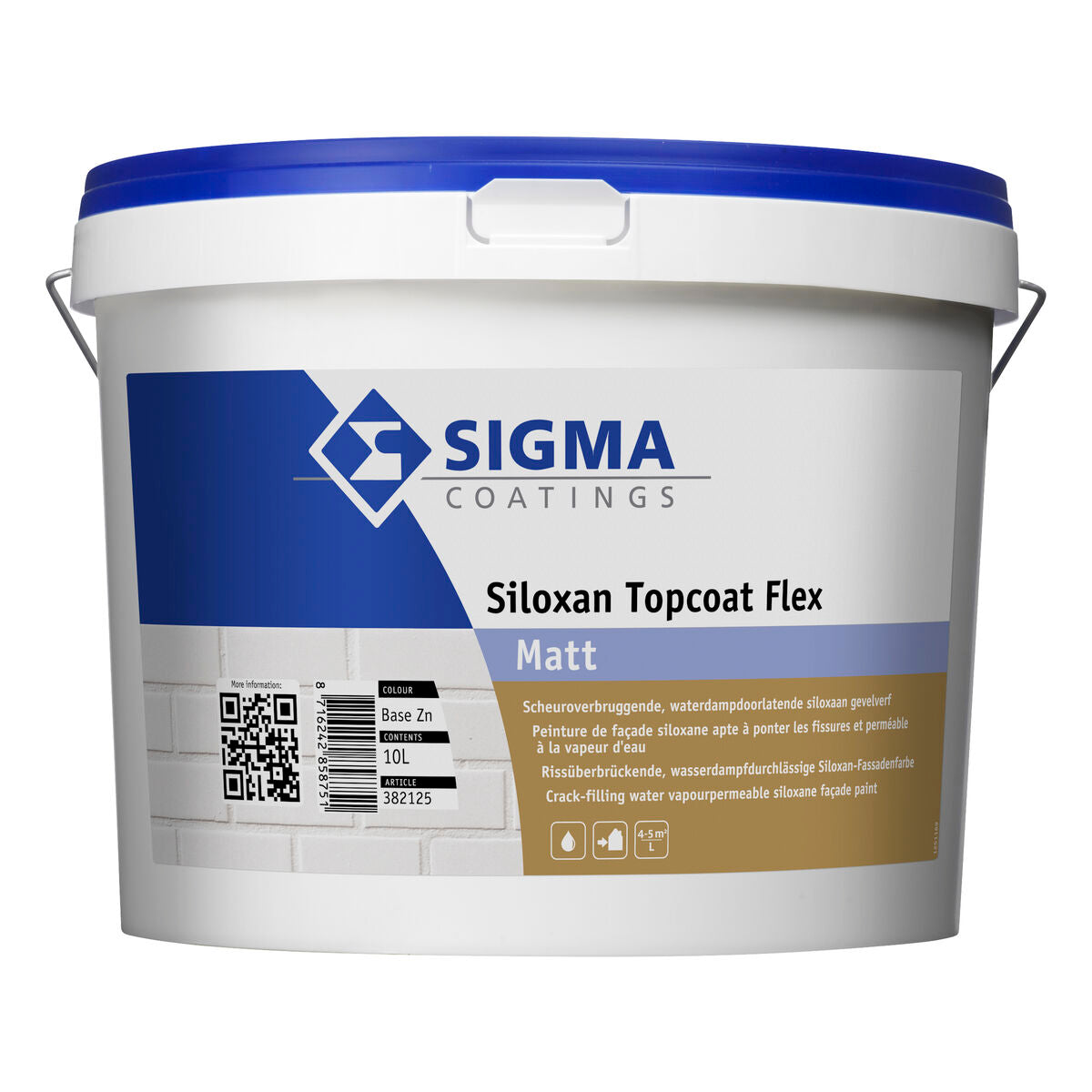 SIGMA SILOXAN FLEX MATT BASE ZN 10L, Debrico magasin de matériaux de construction sur Bruxelles