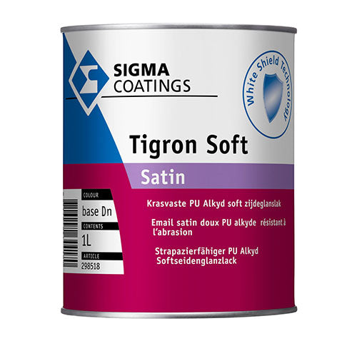 SIGMA TIGRON SOFT SATIN BASE DN 1L, Debrico magasin de matériaux de construction à Bruxelles