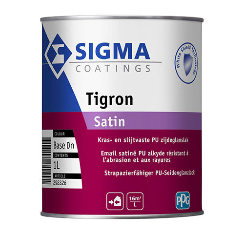 SIGMA TIGRON SATIN BASE DN 1L, Debrico magasin de matériaux de construction sur Bruxelles