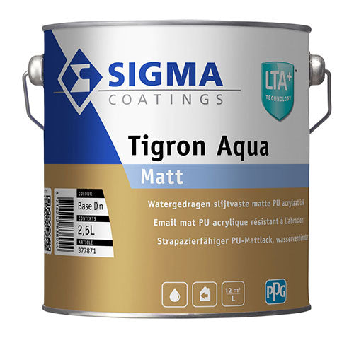 SIGMA TIGRON AQUA MATT BASE DN 2,5L, Debrico magasin de matériaux de construction à Bruxelles