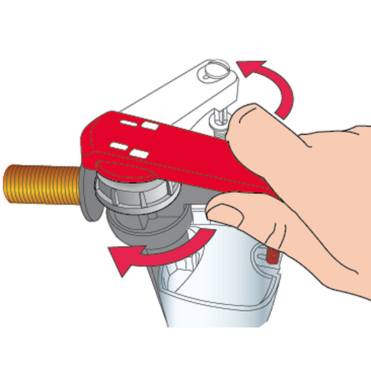 FL150L3 ROBINET FLOTTEUR ALIMENTATION LATERALE JOLLYFILL 3/8, Debrico, magasin de matériaux de construction sur Bruxelles
