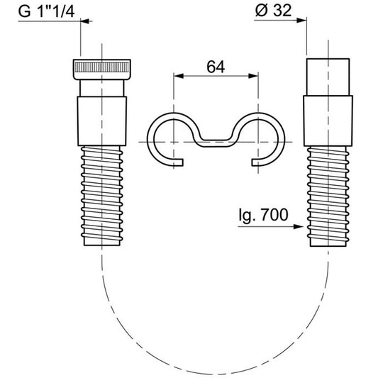 SP1200 RACCORD PVC SPIRALE LONGUEUR 720M