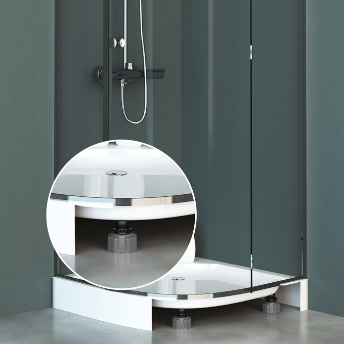 LOT DE 4 PIEDS DE RECEVEUR DE DOUCHE