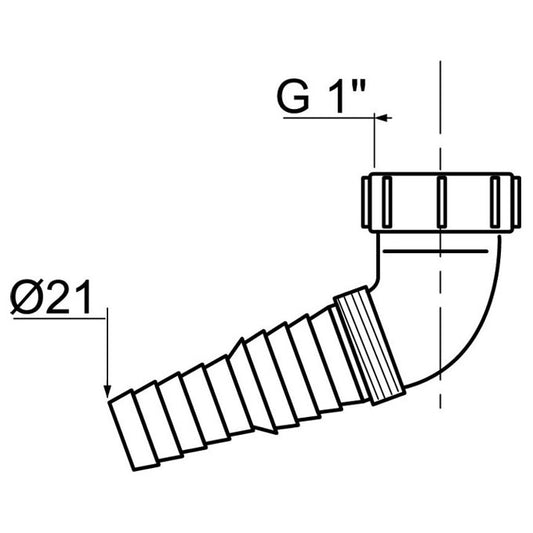 SP9433 ANGLED PLUG FOR WASHING MACHINE