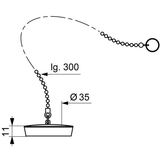 SP9207 BOUCHON D40 AVEC ENJOLIVEUR, CHAÎNE, Debrico, magasin de matériaux de construction sur Bruxelles