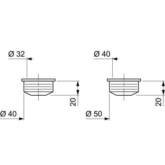 SP9294 CONNECTING SLEEVE D40 X D32