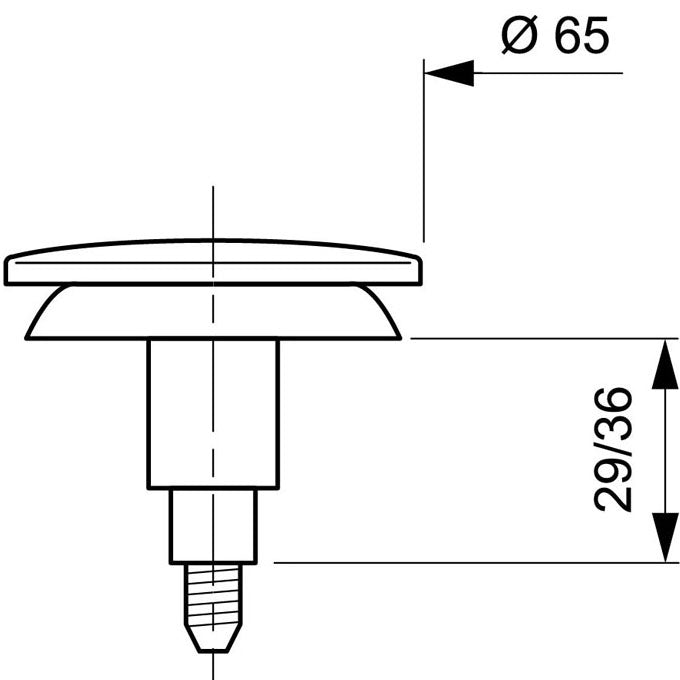 SP9260 CLAPET DE QUICK-CLAC DE BAIGNOIRE