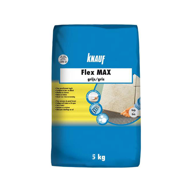 COLLE CARRELAGES FLEX MAX GRIS 5KG,Debrico, magasin de matériaux de construction sur Bruxelles