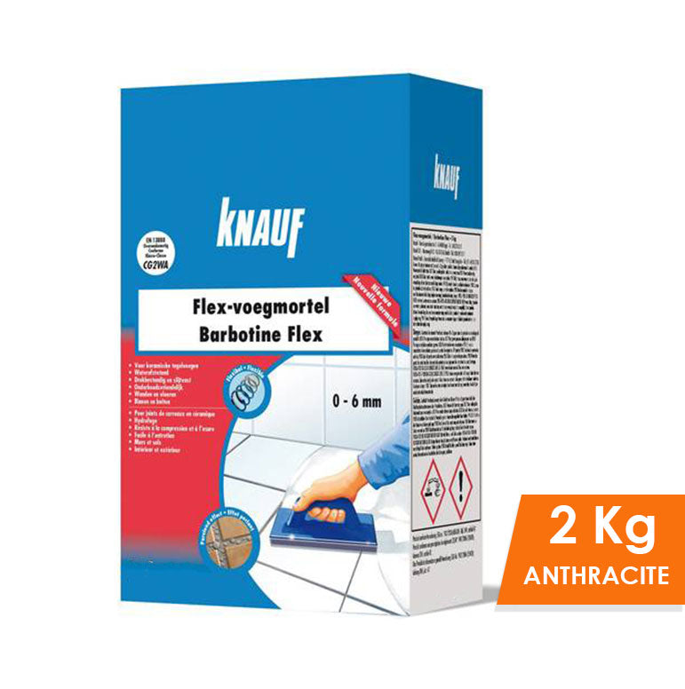 BARBOTINE FLEX ANTHRACITE 2KG, Debrico, magasin de matériaux de construction sur Bruxelles