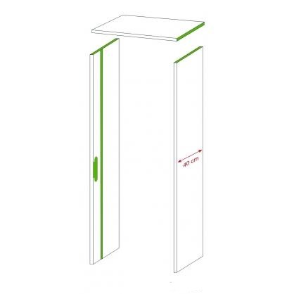 EBRASEMENT MULTIPLEX 40CM PREPEINT BLANC