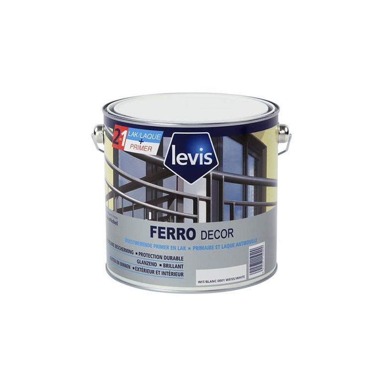 COUCHE DE FOND ET LAQUE DE FINITION LEVIS FERRO DECOR 0., debrico magasin de matériaux de construction et renovation sur Bruxelles