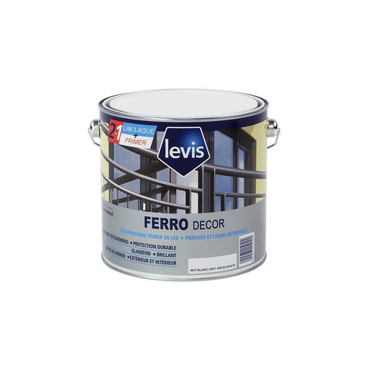 COUCHE DE FOND ET LAQUE DE FINITION LEVIS FERRO DECOR 0., debrico magasin de matériaux de construction et renovation sur Bruxelles