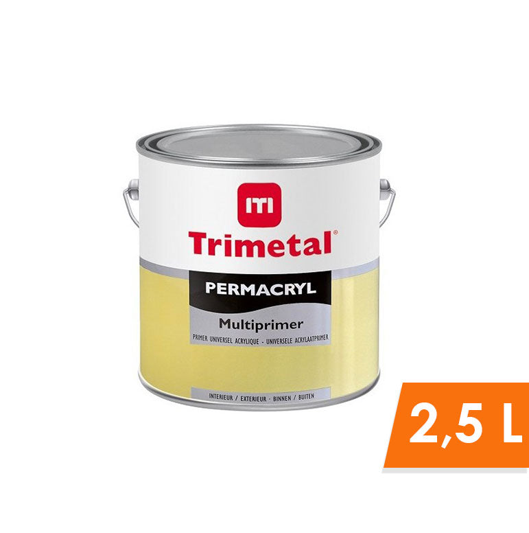 TRIMETAL*PERMACRYL MULTIPRIMER 2.5L, Debrico, magasin de matériaux de construction sur Bruxelles