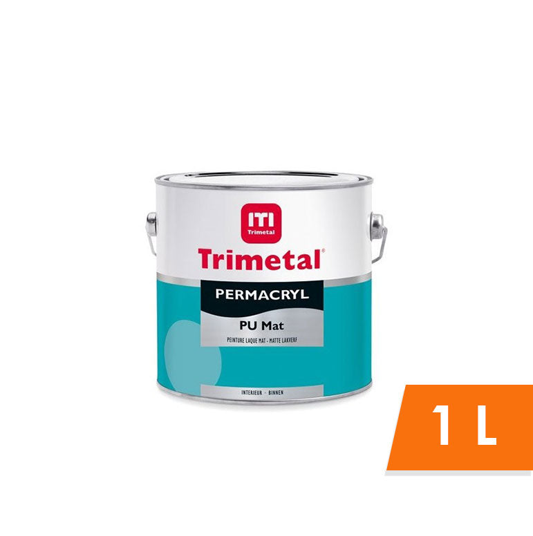 TRIMETAL PERMACRYL PU MAT 001 1L, Debrico, magasin de matériaux de construction sur Bruxelles
