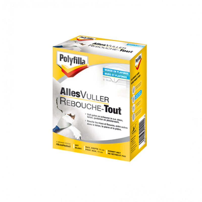 POLYFILLA REBOUCHE TOUT 750 gr, Debrico, magasin de matériaux de construction sur Bruxelles