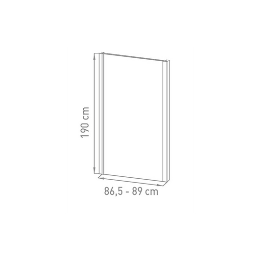 PAROI FIXE 900 x 1900 mm / 6 mm VMG BELO, Debrico, magasin de matériaux de construction sur Bruxelles