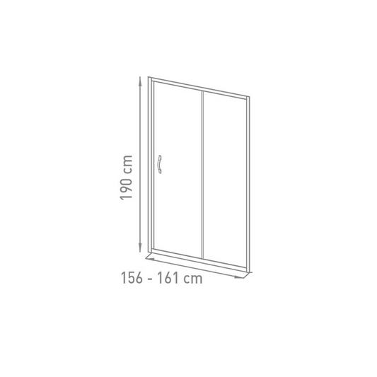 Debrico, magasin de matériaux de construction sur Bruxelles, VMG BELO PORTE COULISSANTE 160X190 6MM