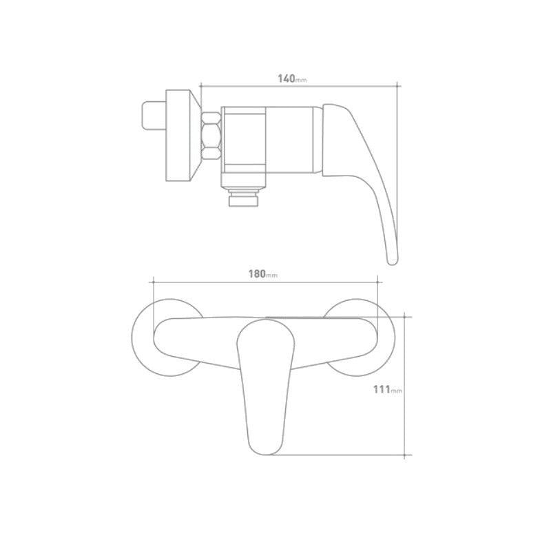 ROBINET DE DOUCHE CHROME - FRESH, Debrico, magasin de matériaux de construction sur Bruxelles