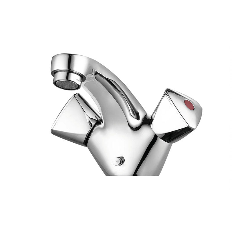ROBINET DE LAVABO CHROME EASY II avec 2 poignées, Debrico, magasin de matériaux de construction sur Bruxelles