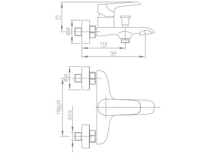 MITIGEUR BAIN COMPLET AVEC DOUCHETTE CHROME - NEMO GO IVORY, Debrico, magasin de matériaux de construction sur Bruxelles