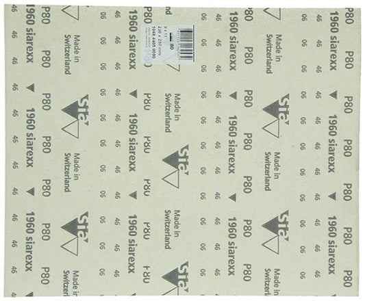 Debrico, magasin de matériaux de construction sur Bruxelles, SIA FEUILLE JAUNE GRAIN 80 - 230 x 280 mm,