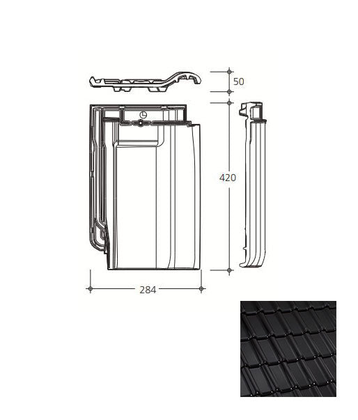 Joint caoutchouc WC - 23 x 63 x 3 mm - Chasse d'eau Geberit - Beige