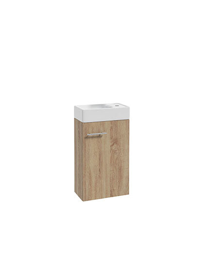 Debrico, magasin de matériaux de construction sur Bruxelles, LAVE MAIN MIKE CHÊNE - 40 cm - meuble + vasque,