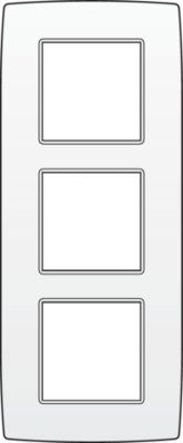TRIPLE PLATE 60MM WHITE
