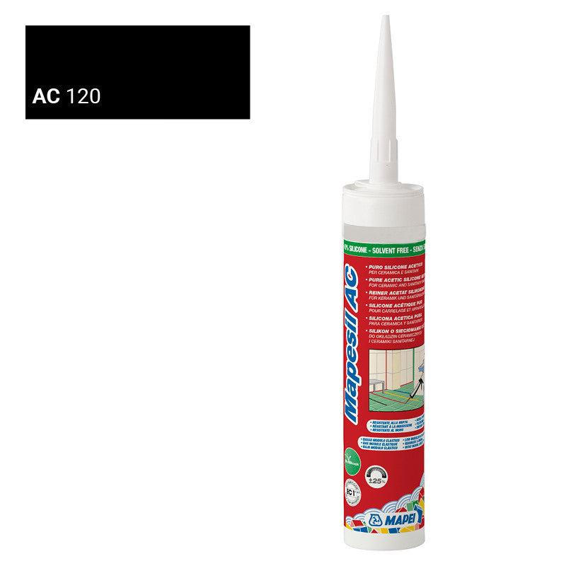 MAPEI SILICONE 120 NOIR 310ML, Debrico, magasin de matériaux de construction sur Bruxelles