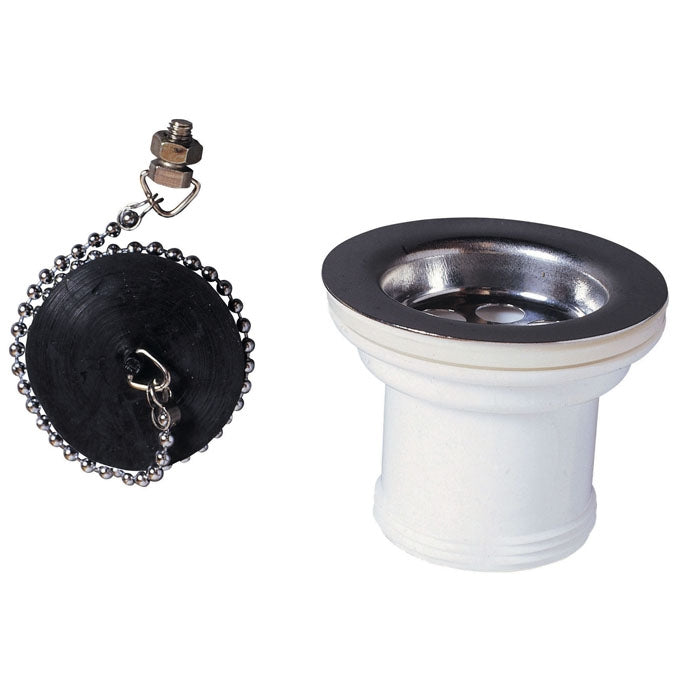 SP231 BONDE A BOUCHON POUR EVIER INOX, Debrico, magasin de matériaux de construction sur Bruxelles