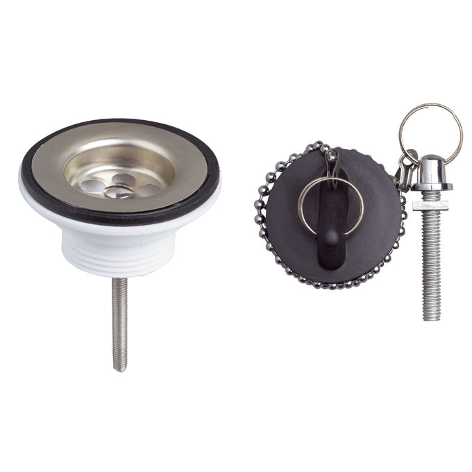 SP174 BONDE DE LAVABO A BOUCHON NOIR
