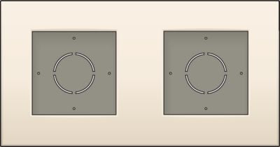 BOITE APPARENTE 2X CREME G06, Debrico, magasin de matériaux de construction sur Bruxelles