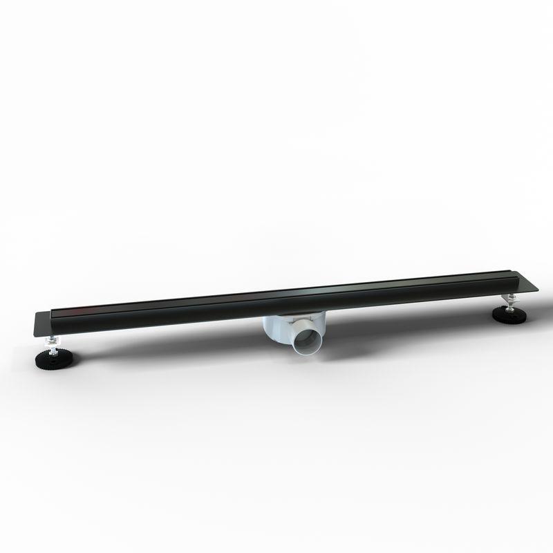 ALONI CANIVEAU DE DOUCHE NOIR MAT 60 CM DESIGN, CREAVIT, Debrico, magasin de matériaux de construction sur Bruxelles et Laeken