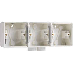 HYDRO BOITE TRIPLE HORIZONTALE BLANC