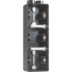 3X GREEN. BLACK SURFACE BOX