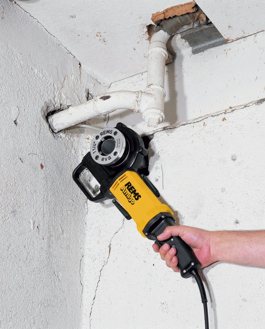 AMIGO SET R 1/2-3/4-1-1 1/4", REMS, Filière électrique pour tubes acier Ø ⅛ – 1.¼, Debrico, Magasin de matériaux de construction sur Bruxelles et Laeken