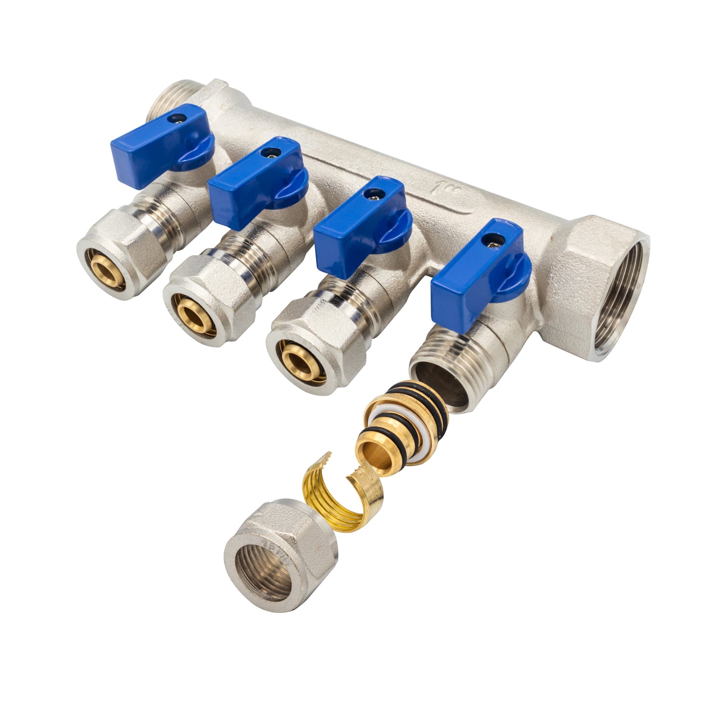 COLLECTEUR A VANNES BLEU MF-1" 4X16, Debrico, magasin de matériaux de construction sur Bruxelles