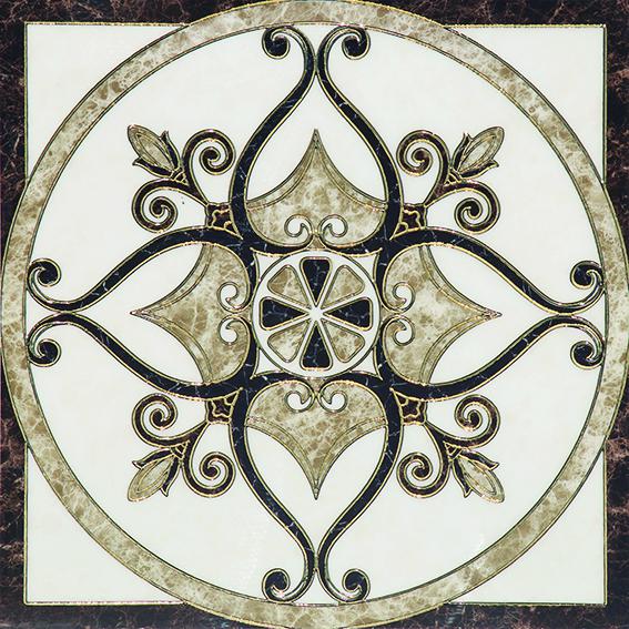 MCM DECORD CASABLANCA BROWN/GOLD 120 X 120 1 PCS