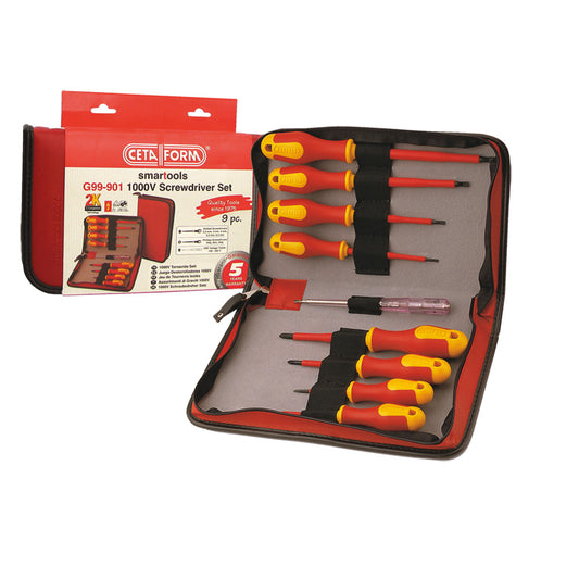 1000V SLOTTED SCREWDRIVER PH SLOTTED - 9 PCS