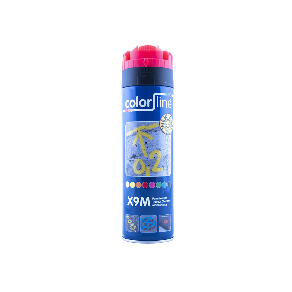 X9M PAINT MARKER - 500 ML - FLUO RED