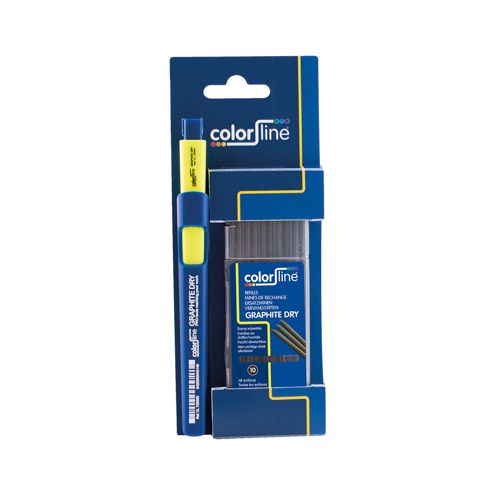 GRAPHITE DRY 1 X MARKER + 10 GRAPHITE LEADS ON CARD