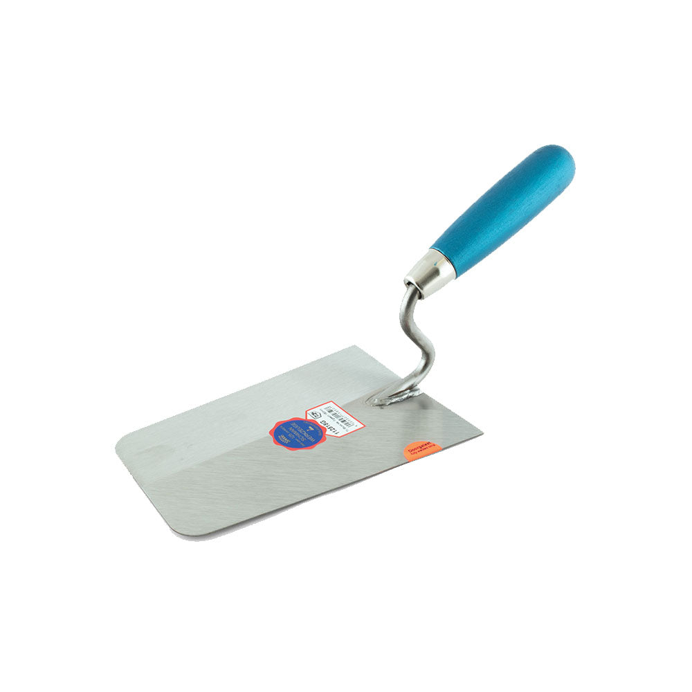 TRUELLE DE PLATRIER INOX COINS ARRONDIS 180 x 125/95 x 1,3 MM, Debrico, magasin de matériaux de construction sur Bruxelles