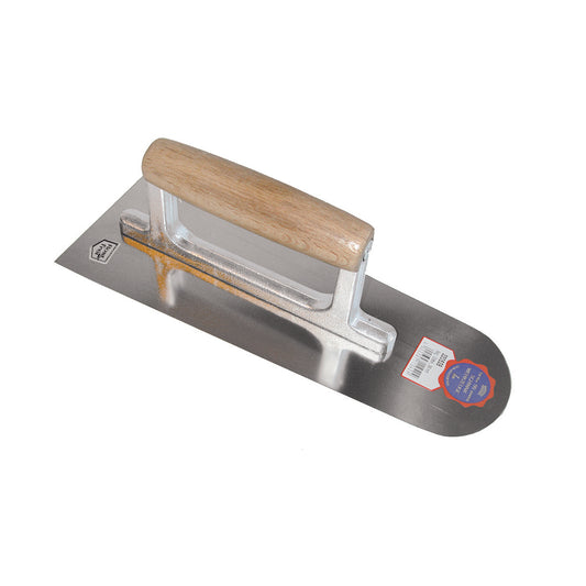 PLATRESSE 280 X 110/85 X 0,7 MM MANCHE EN BOIS - INOX, Debrico, magasin de matériaux de construction sur Bruxelles